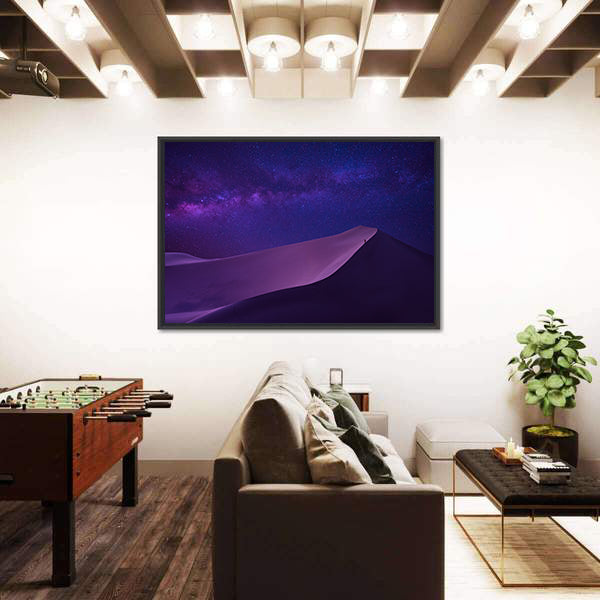 Milky Way Over Sahara Dunes Canvas Wall Art
