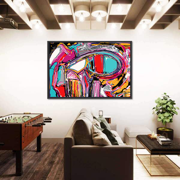 Hand Brush Texture Abstract Painting Canvas Wall Art