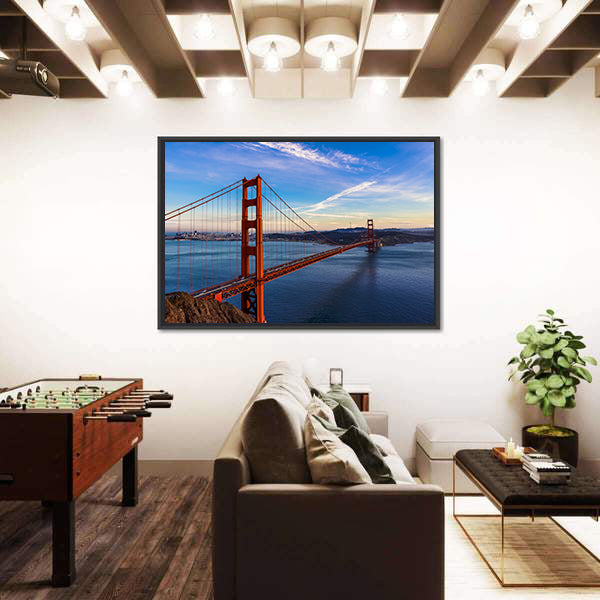 Golden Gate Bridge at Golden Hour San Francisco Canvas Wall Art