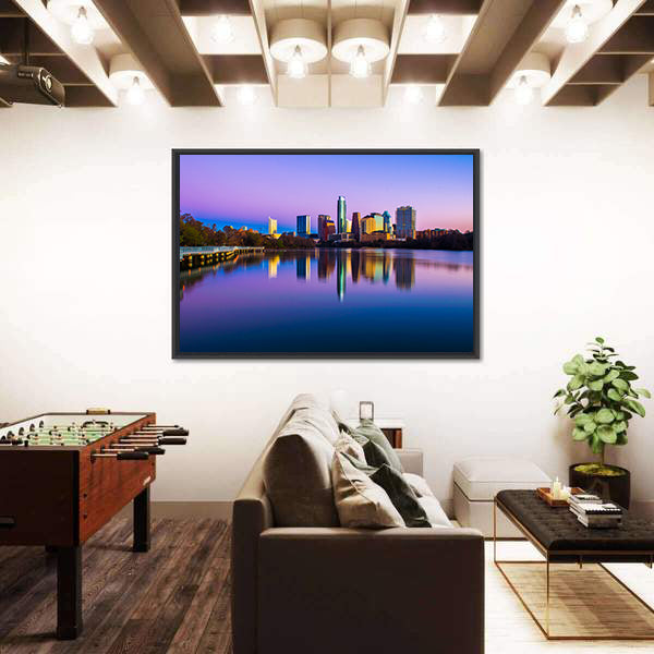 Austin Skyline In Texas Canvas Wall Art