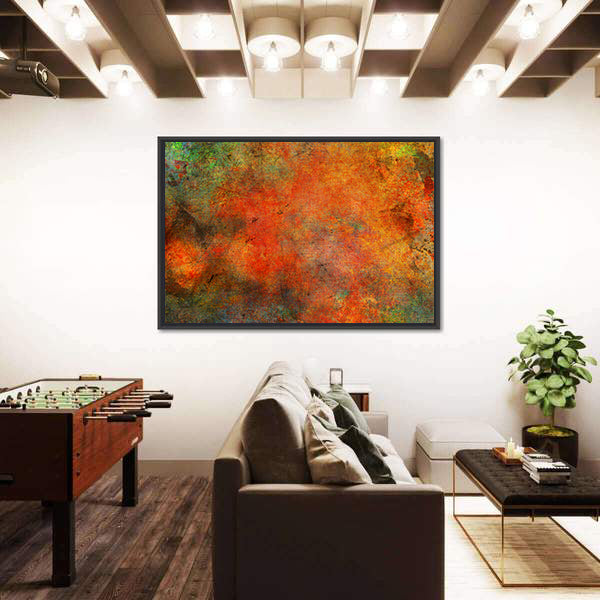 Textured Autumn Color Fields Canvas Wall Art