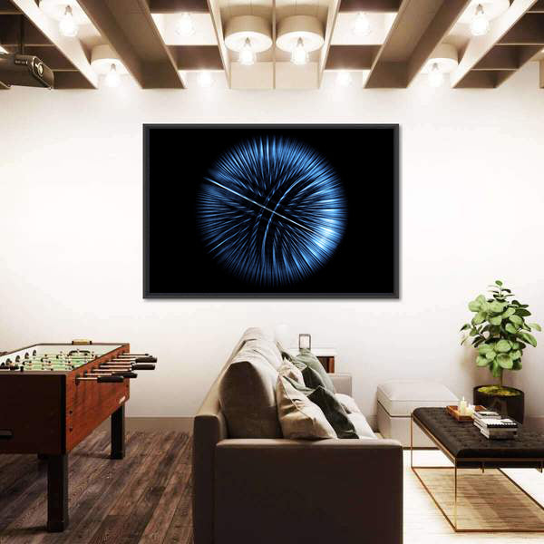High-tech Glowing Globe Canvas Wall Art