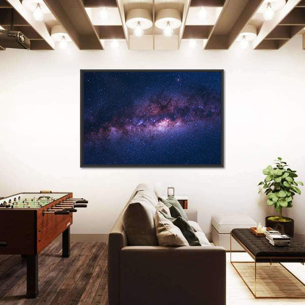 Space Shot Of Milky Way Galaxy Canvas Wall Art