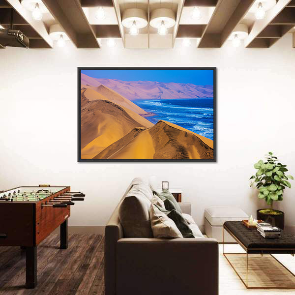 Namibia Sand Dunes Along the Atlantic Coast Canvas Wall Art
