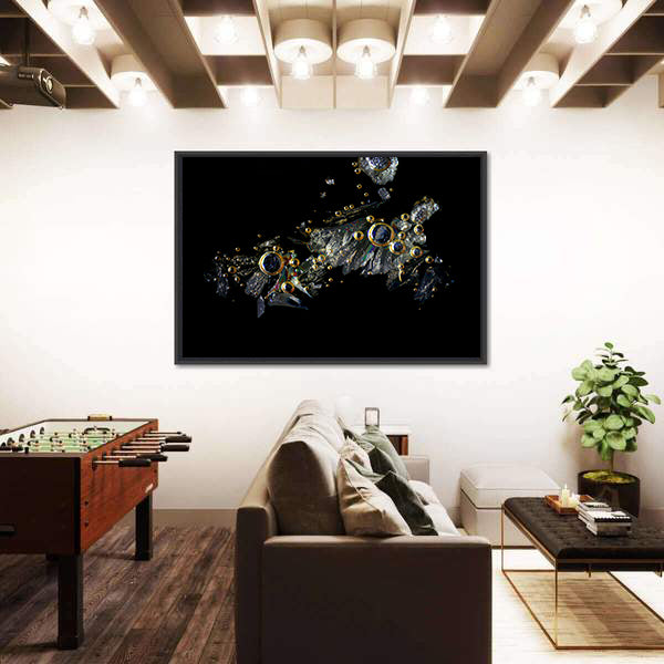 Vitamin C In Crystallized Form Canvas Wall Art