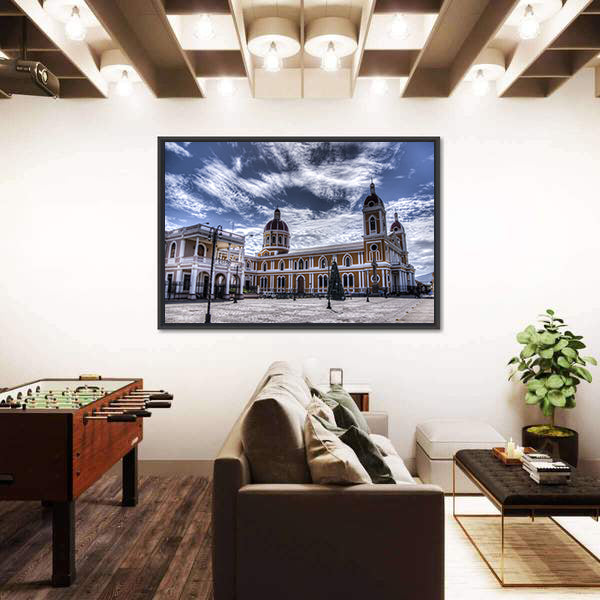 Cathedral of Granada In Nicaragua Canvas Wall Art