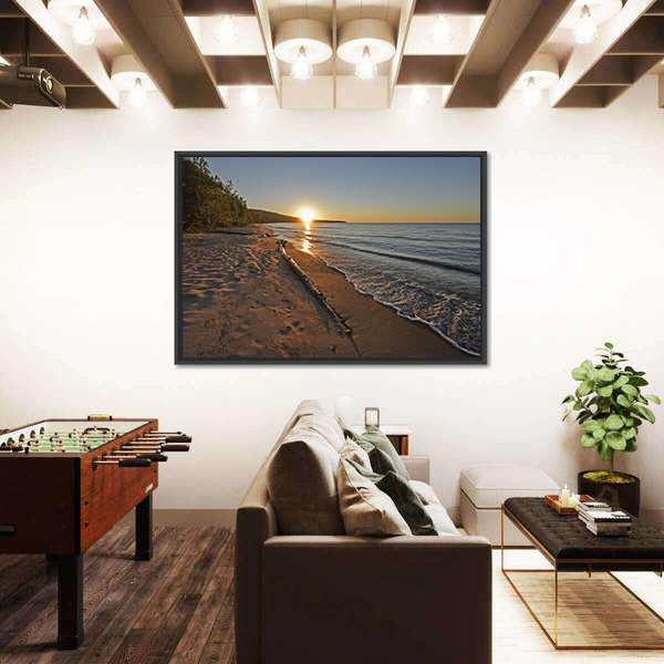 Lake Superior at Sunset Canvas Wall Art