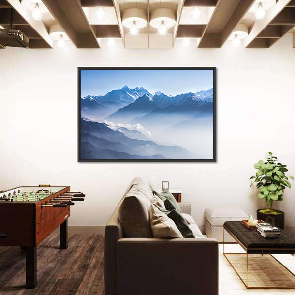 Daylight View of Mount Everest Canvas Wall Art