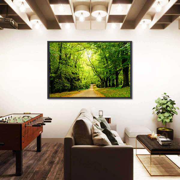 Path In The Forest Woods Canvas Wall Art