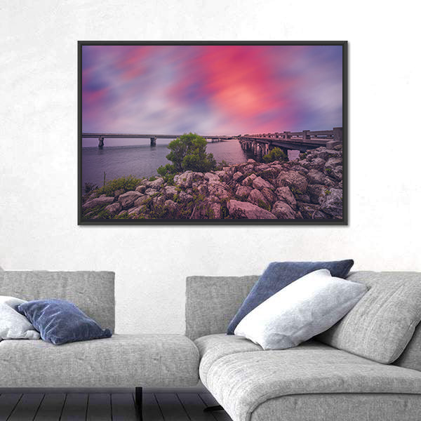 Bridges Between Amelia and Big Talbot Islands Canvas Wall Art