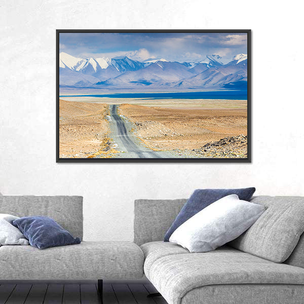 Karakul Lake In Pamir In Tajikistan Canvas Wall Art