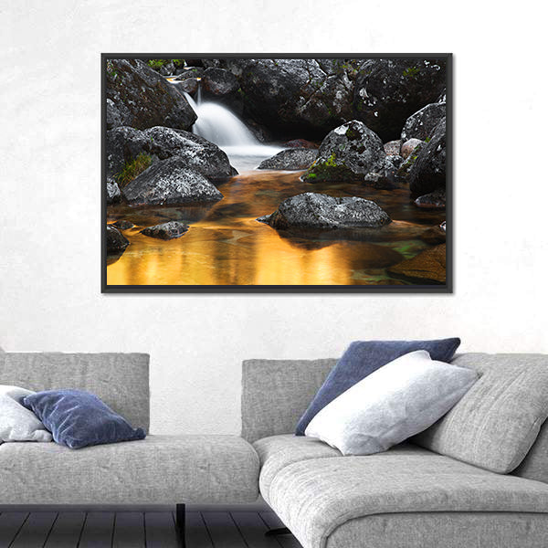 The Macieira River In Peneda Geres National Park Portugal Canvas Wall Art