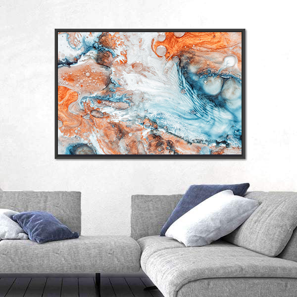 Marble Effect Artwork Canvas Wall Art