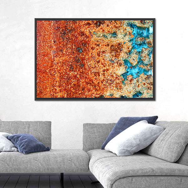 Rust Patterns In Steel Canvas Wall Art