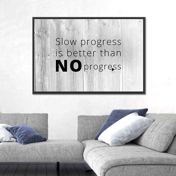 Quote For Keep Working Canvas Wall Art