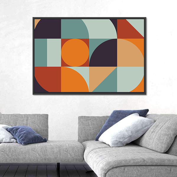 Scandinavian Geometric Abstract Canvas Wall Art