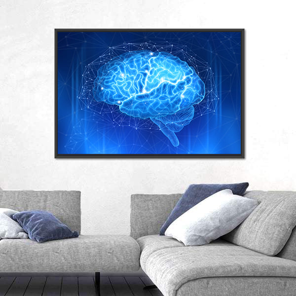 Human Brain Canvas Wall Art