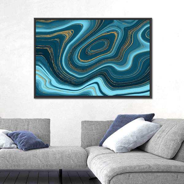 Liquid Marble Texture Canvas Wall Art
