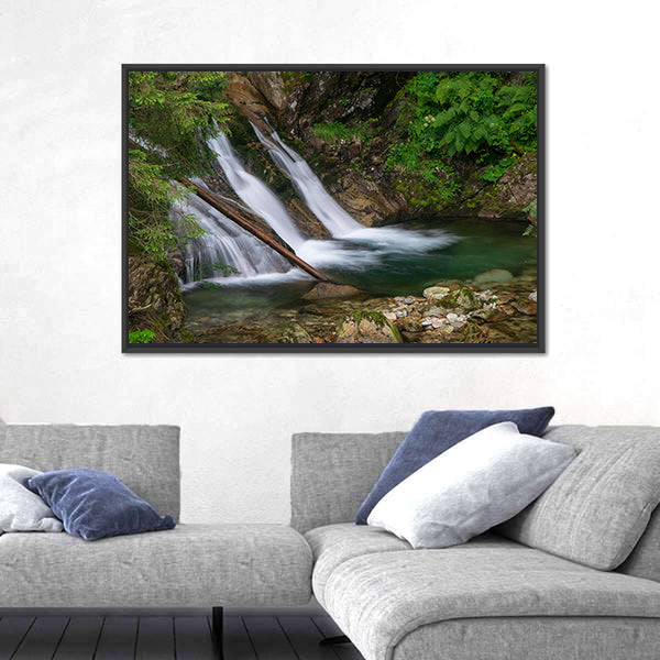 Mountain Mickiewicz Waterfall Canvas Wall Art