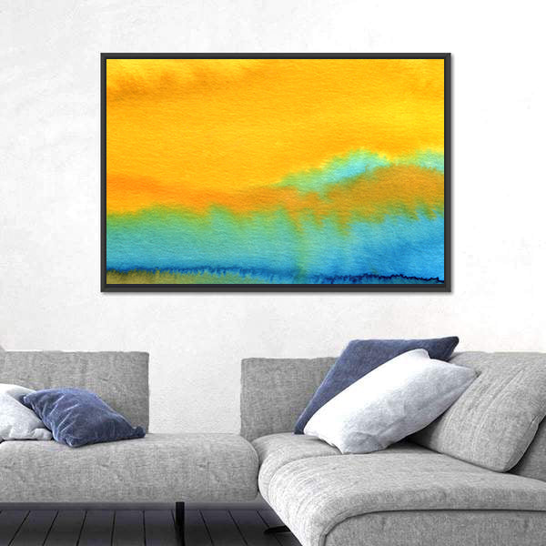Modern Aquarelle Abstract Canvas Wall Art