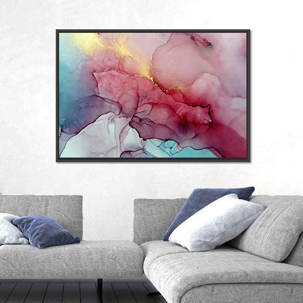 Splash Of Fluid Artwork Canvas Wall Art