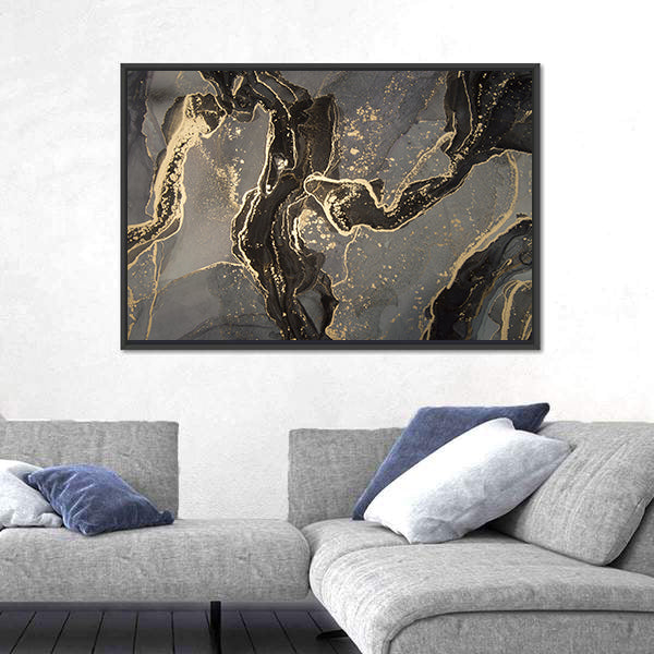 Luxury Fluid Abstract Canvas Wall Art