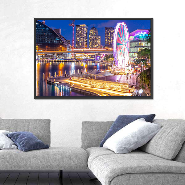 Sydney Harbour Skyline Canvas Wall Art