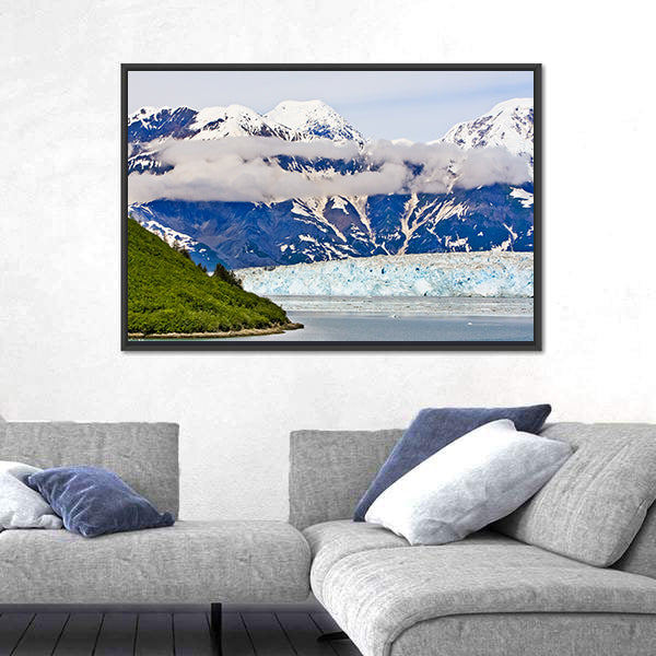 Haenke Island In Hubbard Glacier Alaska Canvas Wall Art