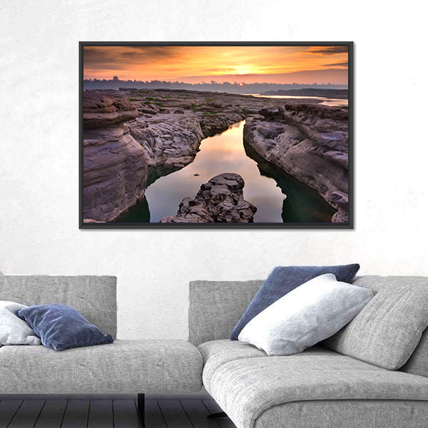 Sunrise At Thailand Grand Canyon Canvas Wall Art