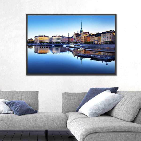 Old Town Of Stockholm In Sweden Canvas Wall Art
