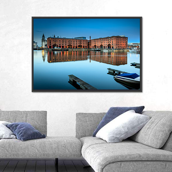 Albert Dock, Liverpool at Twilight Canvas Wall Art