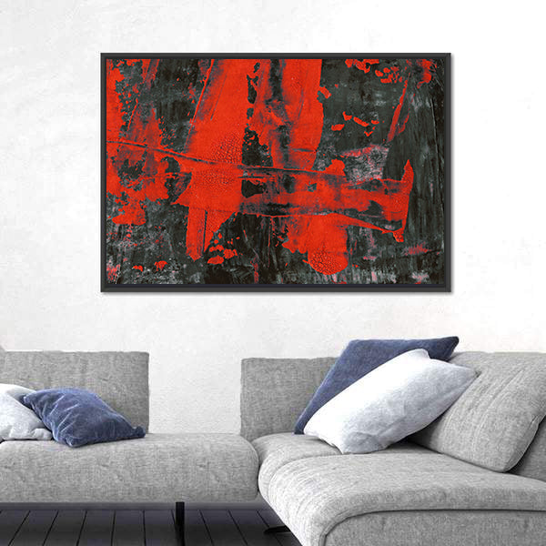 Watercolor Brush Strokes Canvas Wall Art