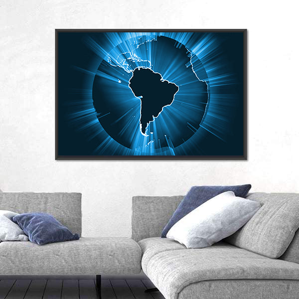 Powerful Earth Radiation Canvas Wall Art