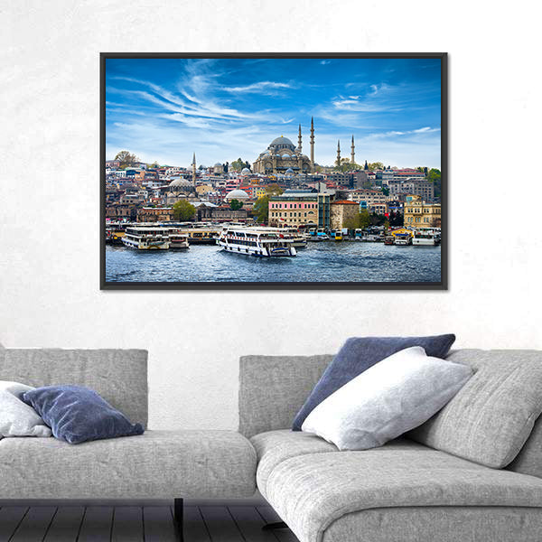 Istanbul The Capital Of Turkey Canvas Wall Art