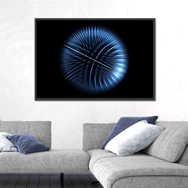 High-tech Glowing Globe Canvas Wall Art