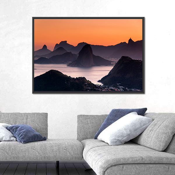 Scenic Rio de Janeiro Mountain Canvas Wall Art