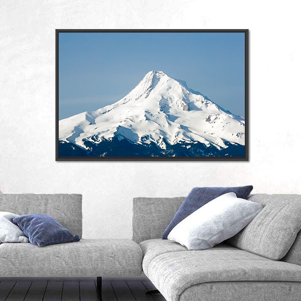 Mount Hood Snow-capped Peak Canvas Wall Art