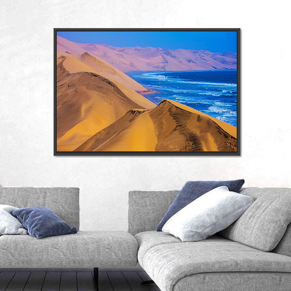 Namibia Sand Dunes Along the Atlantic Coast Canvas Wall Art
