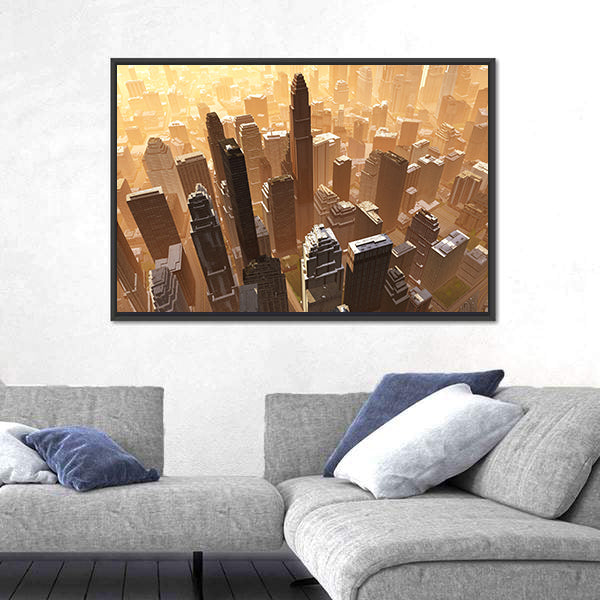 New York Downtown Canvas Wall Art