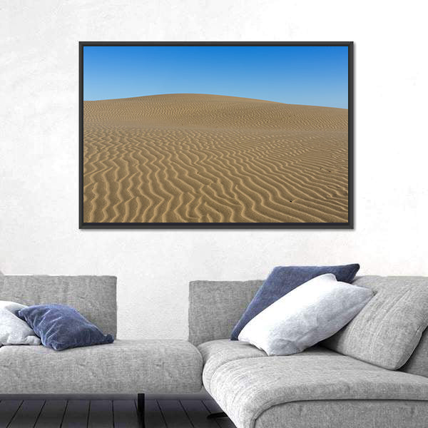 Sand Ripples on Desert Dunes Canvas Wall Art