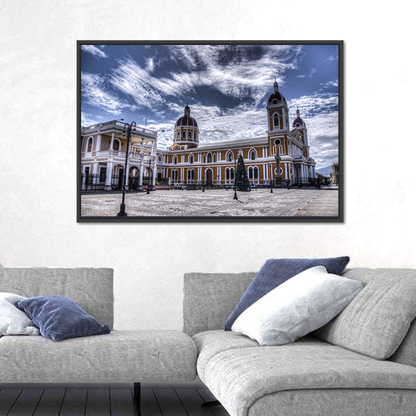 Cathedral of Granada In Nicaragua Canvas Wall Art