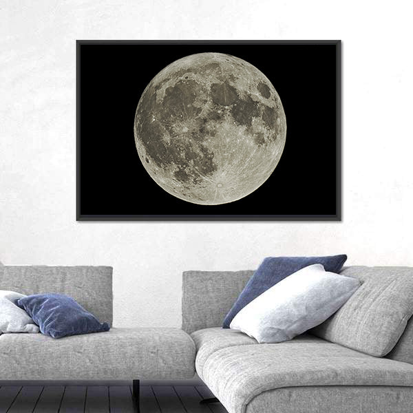 The Hunter's Supermoon Canvas Wall Art