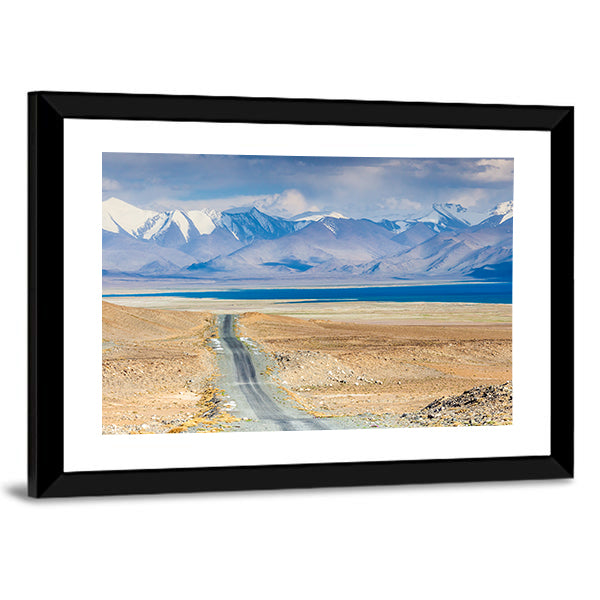 Karakul Lake In Pamir In Tajikistan Canvas Wall Art