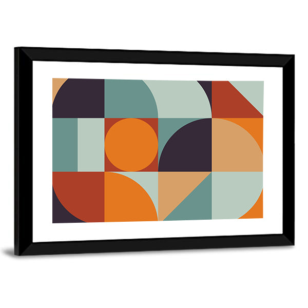 Scandinavian Geometric Abstract Canvas Wall Art