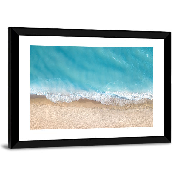 Summer Seascape From Top Canvas Wall Art