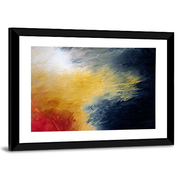 Solar Flare Nebula Abstract Canvas Wall Art