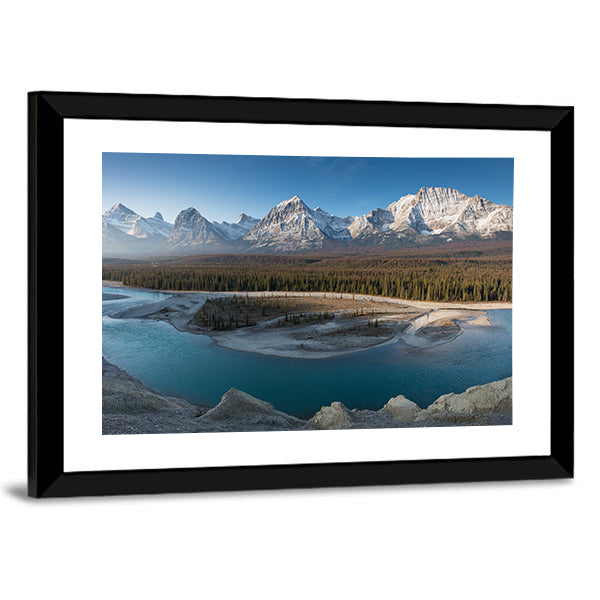 Jasper National Park Turquoise Lake Vista Canvas Wall Art