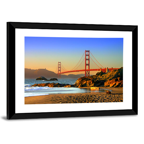 Baker Beach and Golden Gate Bridge Canvas Wall Art