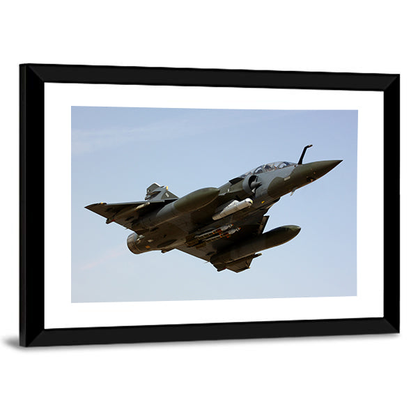 Mirage Delta Wing Fighter Jet Canvas Wall Art
