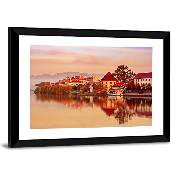 Sunrise at Maribor City Slovenia Canvas Wall Art